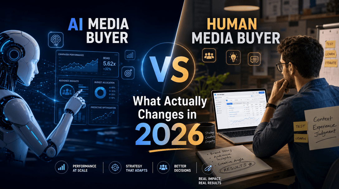 AI Media Buyer vs Human Media Buyer: What Actually Changes in 2026