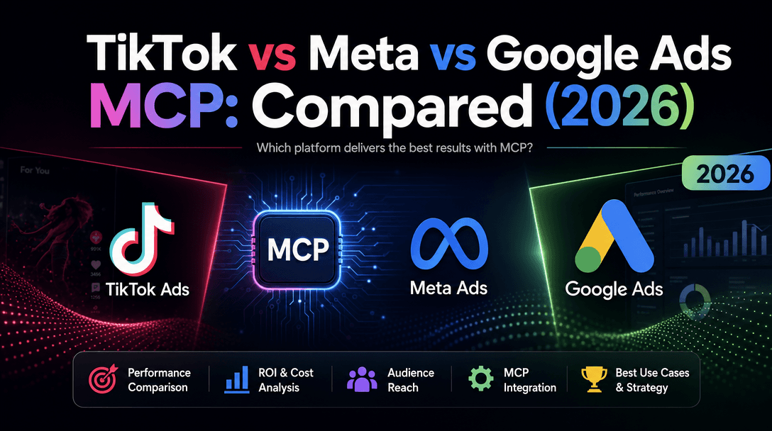 TikTok vs Meta vs Google Ads MCP: Compared (2026)