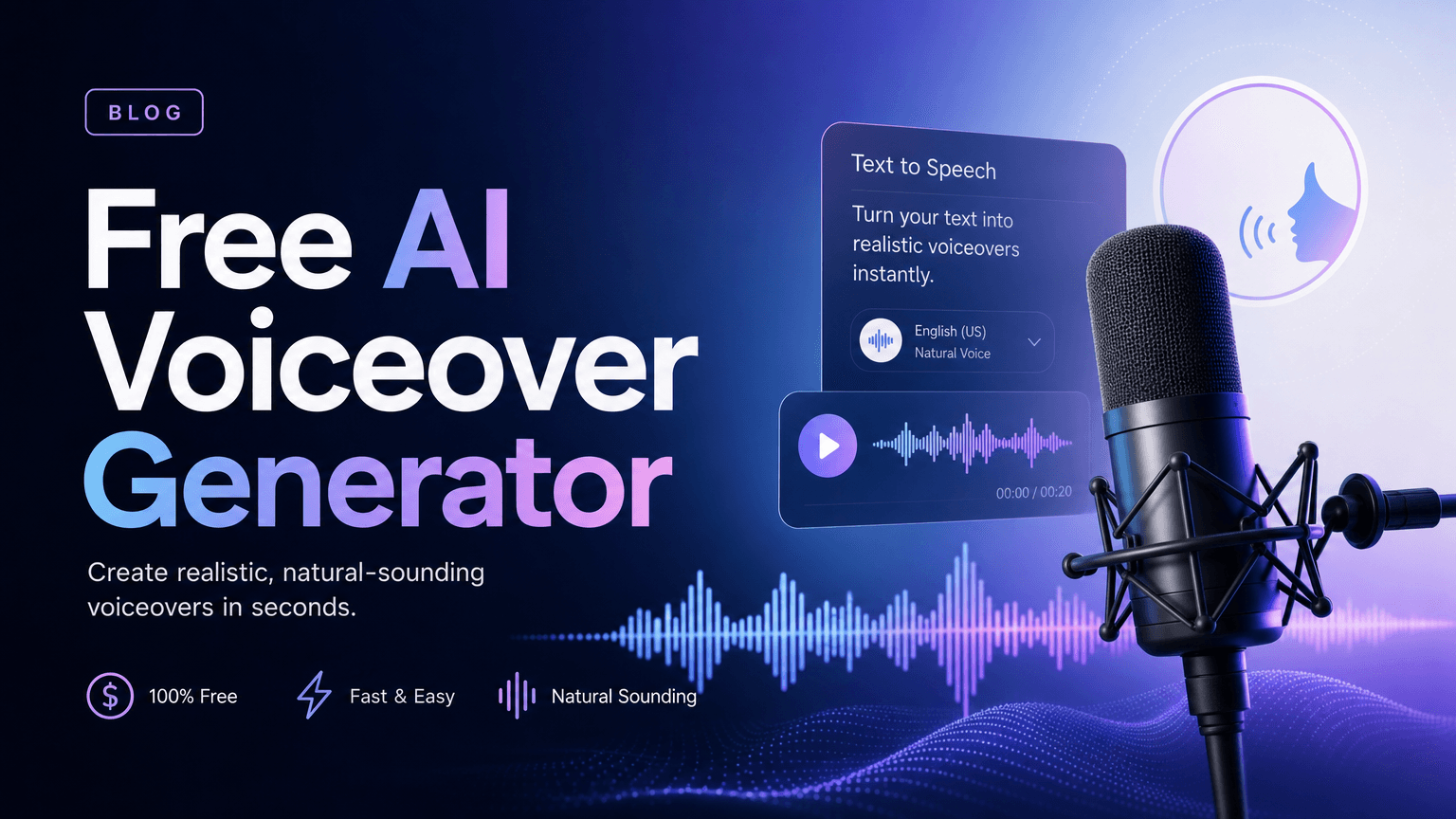 AI Text to Speech & Voiceover Generator